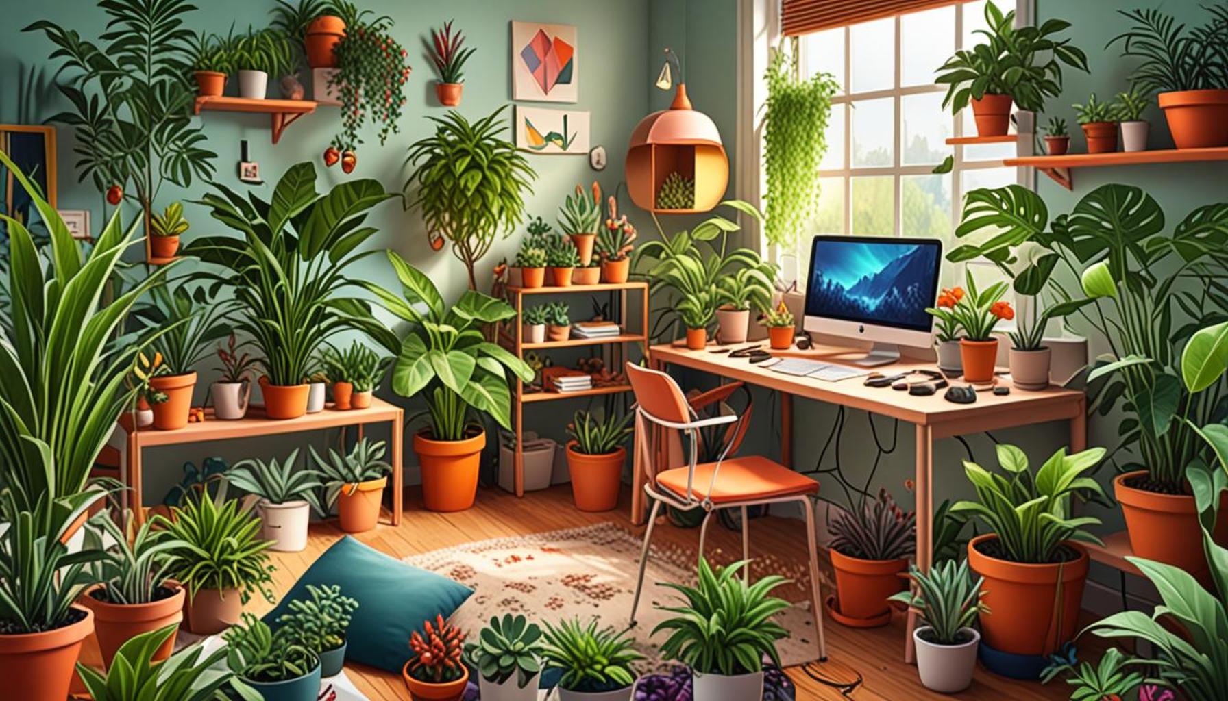 How to Integrate Plants in a Clutter-Free Space to Improve Air Quality and Well-Being